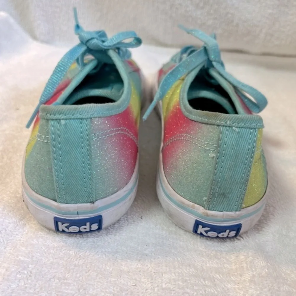 Keds Double Up rainbow glitter girls sneakers in size 3